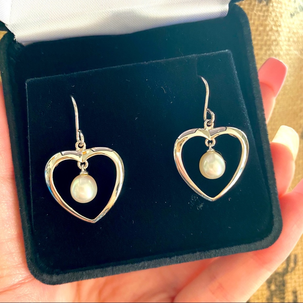 925 sterling silver & freshwater pearl earrings